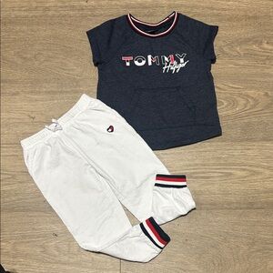 Tommy Hilfiger Navy and White Kids Set